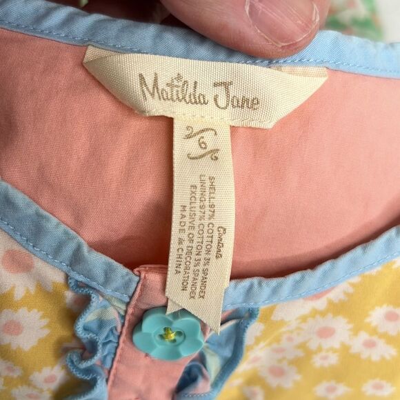 Matilda Jane Strawberry yellow and green sundress size 6 EUC - Picture 11 of 12